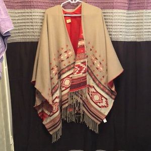 Pancho style kimono